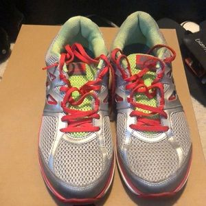 Multi color used Nike’s size 9.5 women’s.